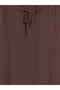 Lcw Everyday Brown Tied Collar Gathered Textured Blouse - 6