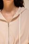 Olin Waist Detail Bone Hooded Crop Tracksuit Set - 7