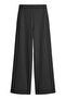 Premium - Sway Collection |   Black Basic High Waist Modal Wide Leg Women's Trousers - 3
