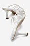 Women's Thin Strap Heeled Slippers – Square Toe Stylish Casual and Evening Slippers Leroy White - 6