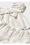 Baby Girl Linen Shorts Set Beige - 5