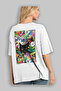 For the Sake of Cats 124 Cat Printed White Oversize T-Shirt 100% Cotton Unisex Cat Lover Premium Design - 3