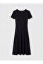 Black V-Neck Bodycon Dress
