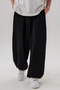 Summer Baggy Large Size Extra Wide-Leg Size Elastic Non-See-Through Fabric P Cotton U O Oversized Tracksuit - 3