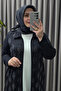 Women's Clothing Plus Size Front Zipper Diamond Stone Trousers Three Piece Set - 7