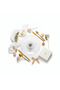 Mayflower Round Glass Fruit Bowl with White Marble Base | 24×18 cm - 4