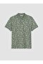 Polo Neck Patterned Pique Men's T-Shirt