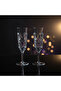 Crystal-Cut Acrylic Champagne Flute | 250 ml | Footed Stem Glass - 3