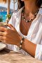Starfish Seashell Detailed Necklace Bracelet Anklet Set - 7