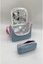 Children's Backpack School Bag Set with Accessory Details, Thermal Food Container, and Pen Holder for Primary School - 6