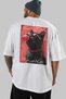 For the Love of Cats 59 Cats Printed White Oversize T-Shirt 100% Cotton Unisex Cat Lover Premium Design - 5