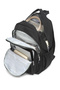Large Size Laptop Compartment Multi-Pocket Waterproof Crinkle Fabric High School School Bag Black - 8