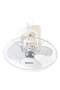 White Cooling Fan with 3 Speed Choices 360 Degree Oscillating Fan for Home and Office