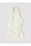 Sparkling Choices Halter Roba Collar Gathered Blouse from Shining Store
