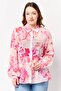 Women Spread Collar Long Sleeve Floral Print Shirt, Multicolor