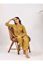 Mustard Printed Cotton Longline Top and Pants Set - 7