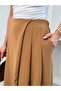 Women's Aerobin Fabric Palazzo Trousers with Front Flap 5335 - 4