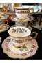 6 People 1. Sinif Porcelain Embossed Patterned Golded Coffee Cup Set 90 ml - 5