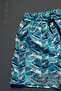 Men's Swim Shorts Patterned Pocket Zippered Mesh Swim Shorts - 2