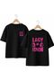 Lady of Iron Back and Front Chest Printed 100% Cotton Oversize Loose Regular Fit Crew Neck T-Shirt