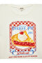 Cotton Short Sleeve Crew Neck Cherry Printed T-Shirt - 5