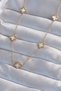 316L Steel Gold Color Minimal White Pearlescent Clover Necklace