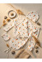 5-Piece Newborn Hospital Discharge Set |   Carrot Pattern |   100% Cotton Ribana - 5
