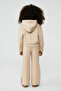 Girl Beige Tracksuit Top - 4