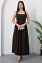 Square Neck Tie-Dye Stone Embellished Dress Grs3970