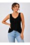 Women's Strappy Round Neck Buttoned Viscose Blouse - 3