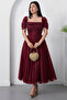 Heart Collar Tulle Dress with Gloplu Bal208 - 4