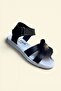 Girl's Stoned Comfortable Sole Daily Sandals & Slippers Model Black - 3
