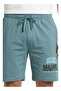 Men’s Captain America Lounge Shorts – Teal - 3