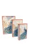 Set of 3 Wooden Leather Decorative Book Boxes |   Hidden Safe Gift Home Decor 17-22-26 cm - 4