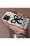 Tecno Spark 40 Compatible Silicone Edge Hard Back Case Couple Phone Case with Bow Pattern - 2