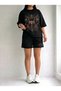 Women's Oversize Avo Basic T-Shirt and Wide Leg Sweatpants Set |   Comfortable Daily Casual Streetwear Combination
