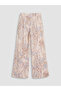 Nevavm Women's Patterned Trousers with Elastic Waist - 7