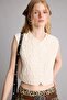 100% Cotton Manuka X Defacto Regular Fit Crew Neck Crinkle Fabric Vest H4785Ax26Sm - 3