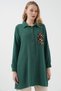 Women's Pocket Detailed Shirt Tunic 1487 - Emerald Green