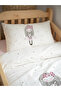 Rabbit and Girl Patterned Baby Duvet Cover Set Double-Sided 100X150 cm Without Sheets - 2