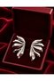 Modern Leaf Figured Earrings (Silver Color) - 3