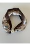 Pearl Detailed Magnetic Scarf Necklace Satin Scarf with Pearls Bracelet Women's Stylish Elegant Multi-Purpose Neck Scarf Hair Band Bag Accessory - 2