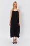 Strappy Long Bell Dress - Black - 2