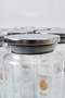 12-Piece Set of Glass Storage Containers with Labeled Metal Lids and Vacuum Lids, 1300 ml Legume Jar, Food Storage Container - 3