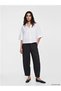 New Season Anthracite Women's Trousers with Elastic Waist - 4