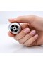 8Pcs Hard Plastic Knob Round Ball Striped Bright Chrome Wardrobe Furniture Kitchen Cupboard Drawer Handle - 3