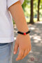Turkish Flag Children's Beaded Bracelet Black Moon Star Elastic Bracelet - 3