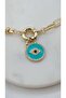 Blue Enamel Eye Figure Special Series Bracelet - 2