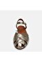 Large size women's genuine leather sandals 41-42-43-44-gold - 8