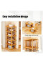 Bamboo Shoe Rack 4/5/6 Tier Free Standing Adjustable Entryway Shoe Organizer, Multi-Layer Boot Storage Shoe Tower, Multipurpose Bamboo Storage Shelf for Entryway Bedroom Bathroom Home Office - 7